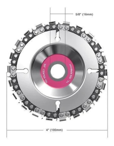 Disco De Sierra Con Cadena De Amoladora Angular