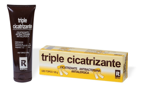 Crema Triple Cicatrizante Ripoll 120g Perros Gatos Equinos