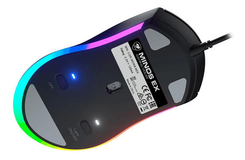 Ratón para videojuegos Cougar Minos Ex, USB, RGB, 6400 Dpi