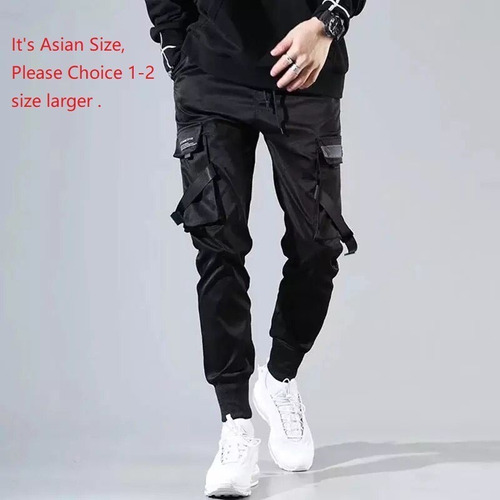 Cintas Harem Joggers Hombre Cargo Pantalones Streetwear