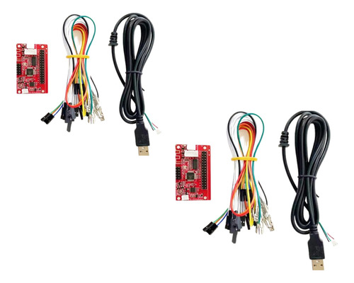 Kit 2 Pulsadores Usb Arcade 1 Player Multiplataforma- Ps4