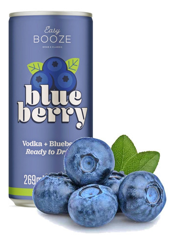 Drink Pronto Easy Booze Vodka + Blueberry 269ml (6 Latas)