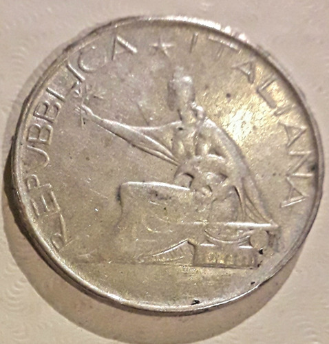 Moneda Plata 500 Liras 1861 1961 Unificacion Italia 11gr