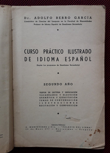 Curso Practico Ilustrado Idioma Español 2° Año Berro Garcia