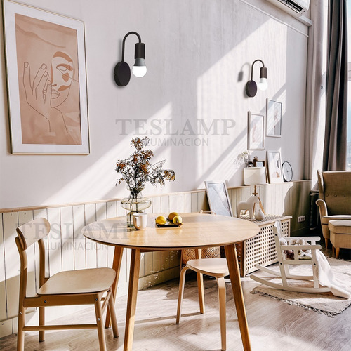 Lampara Aplique Pared Minimalista Apto Led