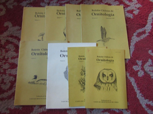 8 Boletines De Chilenos De Ormitologia N.1,2,3,4,5,,6,7, 10