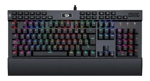 comprar Teclado gamer Redragon Yama QWERTY Outemu Purple español latinoamérica color negro con luz RGB
