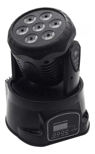 Imagen 4 de 5 de Cabeza Movil Robotico Par 7 Led 70w Rgb Dmx Fiesta Disco