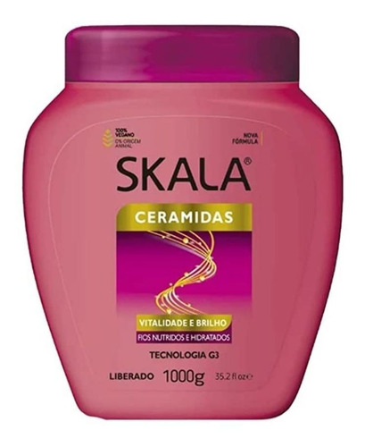 Skala Mascara Capilar Ceramidas Vitalidad Y Brillo 1000 G