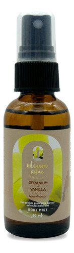 Fragancia Cuerpo Con Aceiteesencial De Geranio Vainilla 60ml