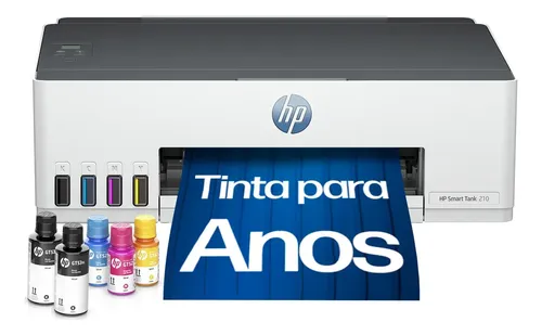 Impressora Hp Smart Tank 210 Com Tanque De Tinta Colorida Com Wi Fi Usb 20 De Alta Velocidade Funcoes Da Impressora Imprimir Cor Branco 3d4l5a