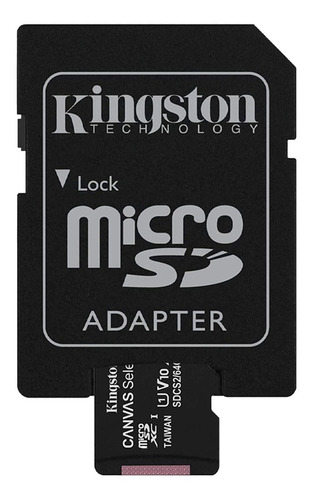 Memoria Micro Sd 64gb Canvas Select Plus 100mb/s Clase 10