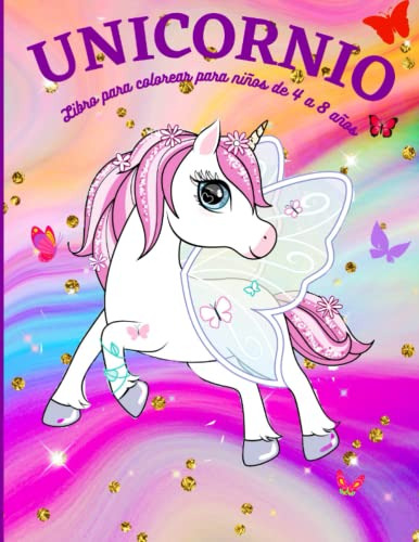 Unicornio Libro Para Colorear Para Niños De 4 A 8 Años: Boni
