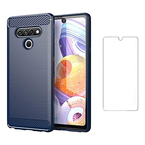 Funda Para LG Stylo 6/stylo6 Plus/k71 Stylus Azul Obscuro Co