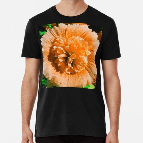 Remera Arte Floral Sofisticado En Tonos Naranja-mandarina Pa