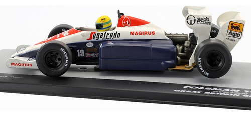 1/43 Altaya Toleman Tg84 Ayrton Senna F1 1984 Gp Inglaterra Branco