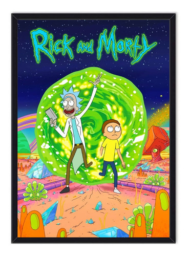 Cuadro Enmarcado - Póster Serie Rick And Morty 