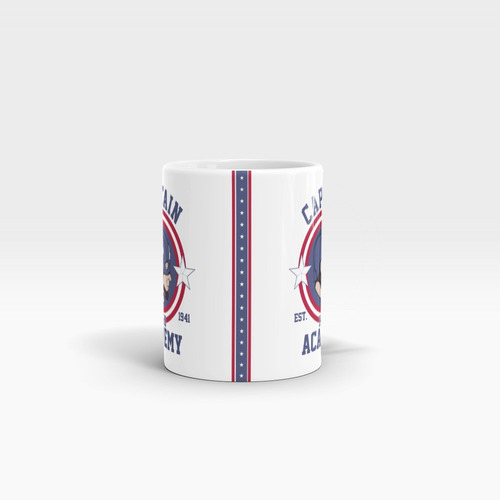 Imagem 3 de 3 de Caneca Cerâmica Captain By Cleyton Braga - Capitão America