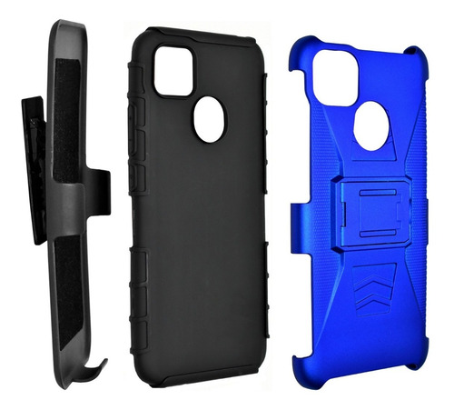 Imagen 3 de 7 de Funda Uso Rudo 3 En 1 Colores Xiaomi Redmi 9c