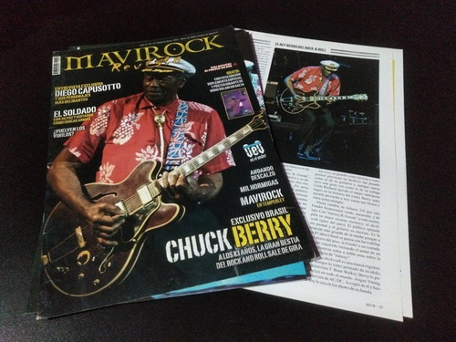 Chuck Berry * Tapa Y Nota Revista Mavirock 14 * 2009