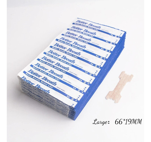 50 Unidad Parche Nasal Antironquidos Breath Better En Tiras