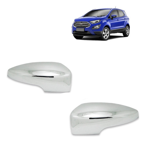 Par Capa Cromado Retrovisor Ecosport C/pisca 2013 14 A 2016