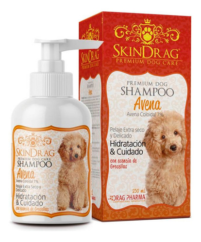 Shampoo Para Perros Skindrag Pelaje Seco Premium De 250ml