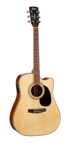 Imagen 1 de 2 de Guitarra acústica Cort Standard AD880CE para diestros natural glossy