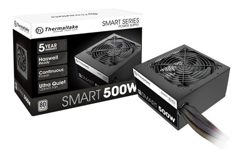 Fuente Pc Thermaltake Smart White 500w 80 Plus Certificada