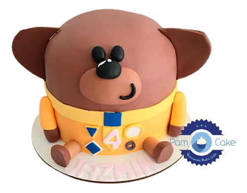 Torta Cumpleaños Artesanal Hey Doggee Perro 3d