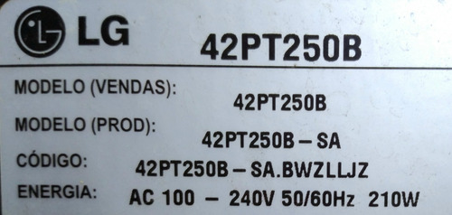 Placa Buffer - Modelo 42pt250 Eax62081101 / Ebr68288401 (Usado)