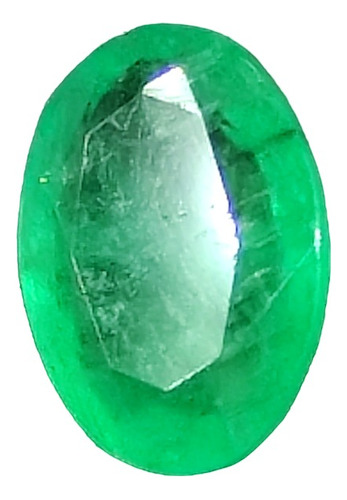 Esmeralda Natural Piedra Preciosa Cristalina 7.45mm 0.60ct.