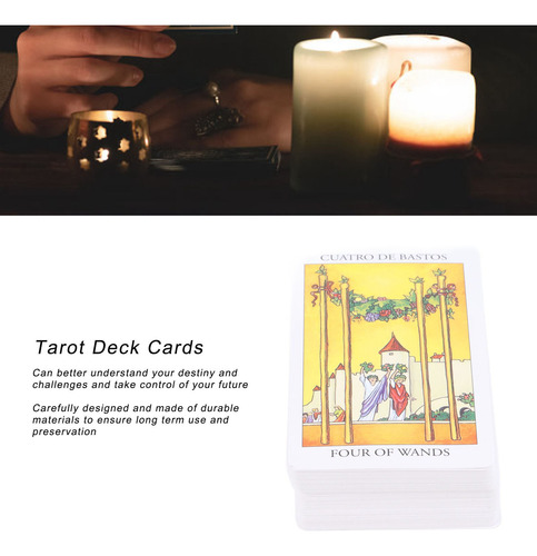 Tarot Rider Waite Versión En Español Con Papel Recubierto