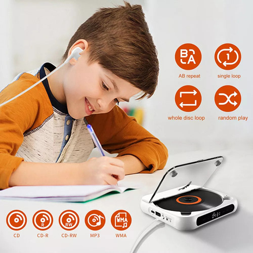 Mini Reproductor Portátil De Cd Bluetooth Walkman