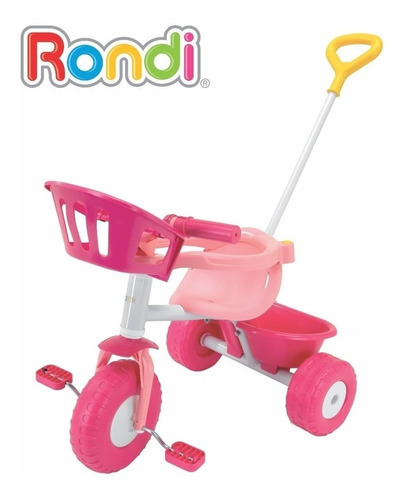 Imagen 2 de 3 de Triciclo Rondi Metal rosa