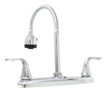 Llave Mezcladora Para Fregadero Cuello Flexible Tarja Cocina