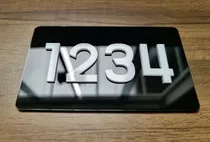 Comprar Placa De Acrílico 4 Números Para Porta De Apartamento, Salas