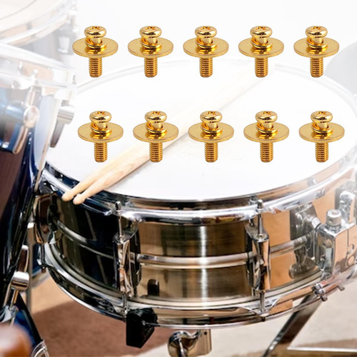 Tornillos De Lengüeta De Tambor Juego De Batería Oro