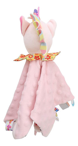 Peluche De Apego Suave Bebé Mordedera Unicornio Color Pink