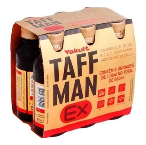 Imagem 4 de 5 de Taffman Ex Yakult 110 Ml Kit Com 6 Suplemento De Vitaminas