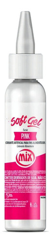 Corante Soft Gel Pink 25g Mix