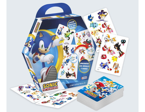 Juego De Cartas Mesa Encuéntralo Sonic