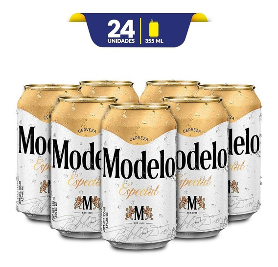 Cerveza Clara Modelo Especial 24 Latas De 355ml | MercadoLibre