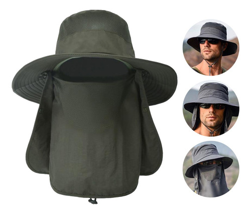 Sombrero Para El Sol Gorra Con Proteccion Para Cuello Y Cara