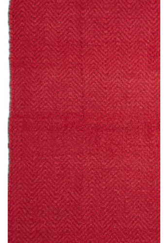 Alfombra Ambiente Roja De Chenille 50 X 80 Cm