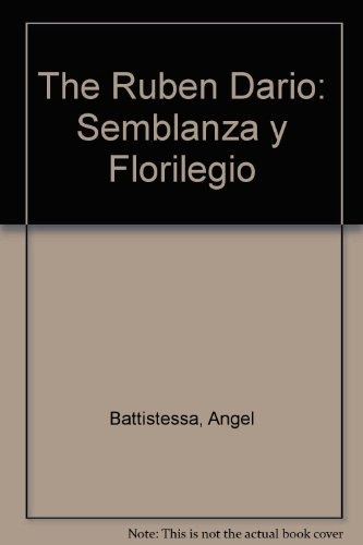 Obra Completa-ruben Dario: Semblanza Y Florilegio.. - Angel 