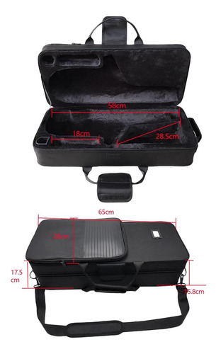 Capa De Saxofone Para Sax Alto, Bolsa De Bolso Externa,