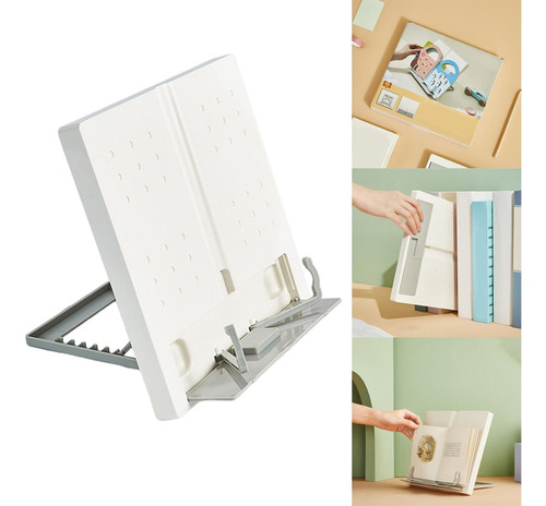 Imagen 2 de 8 de Soporte Ligero Ajustable Para Libros, Soporte De Lectura
