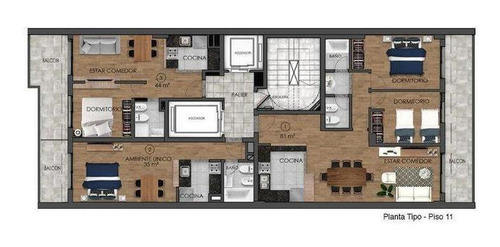 Imagen 7 de 8 de Venta Dptos Monoambiente En Construcción, San Martín 1624 - Gazze