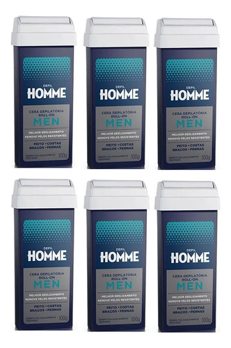 Depil Bella Cera Roll-on Kit 6uni Depil Homme Men 100g